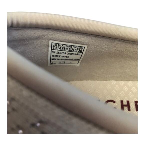 Skechers Martha Stewart Pier Lite Reflection Sparkle Wedge Slip On Shoes Sz 7.5 - Picture 9 of 16